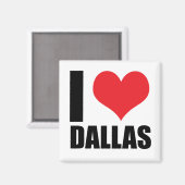 Ik hou van Dallas Magneet (Voorkant / Achterkant)