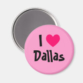 Ik hou van Dallas Magneet (Voorkant / Achterkant)