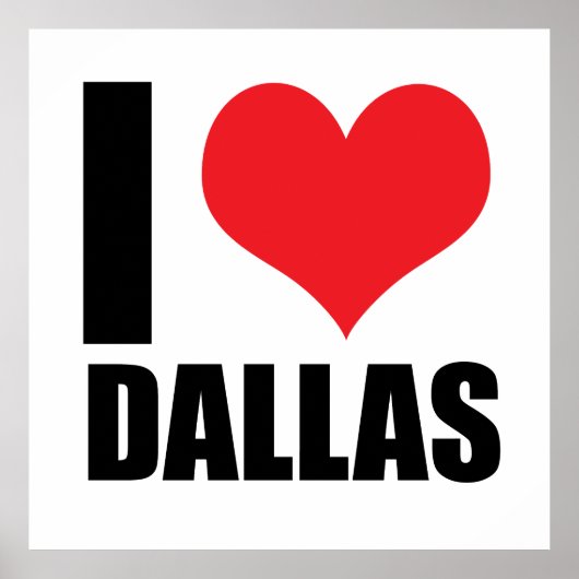 Ik hou van Dallas Poster (Voorkant)