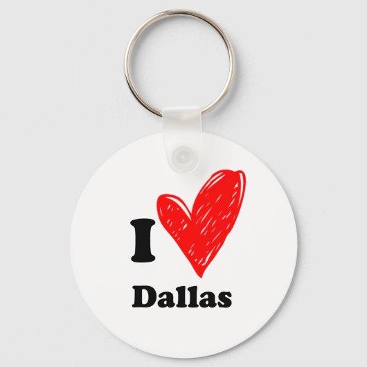 Ik hou van Dallas Sleutelhanger (Voorkant)