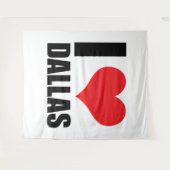 Ik hou van Dallas Wandkleed (Voorkant (horizontaal))