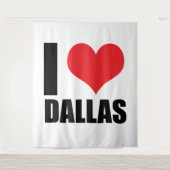 Ik hou van Dallas Wandkleed (Voorkant)