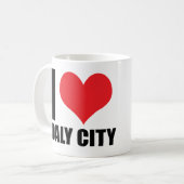 Ik hou van Daly City Koffiemok (Voorkant links)