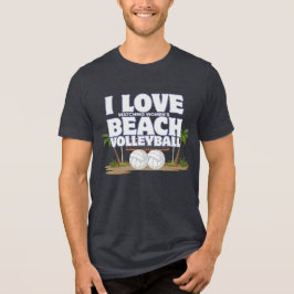 Ik hou van (dames) beachvolleybal kijken Tri-Blend shirt