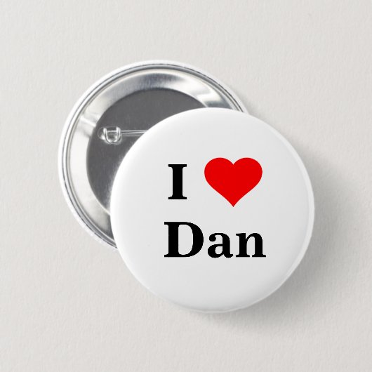 Ik hou van Dan Button (Voorkant /achterkant)