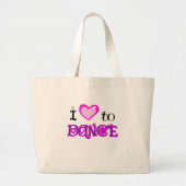 Ik hou van Dance Grote Tote Bag (Voorkant)