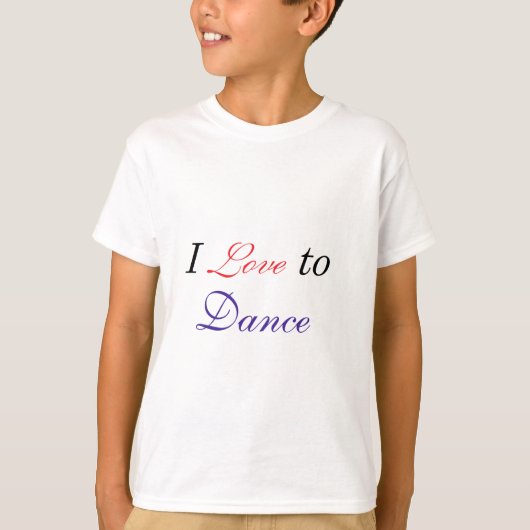 Ik hou van Dance T-shirt (Voorkant)