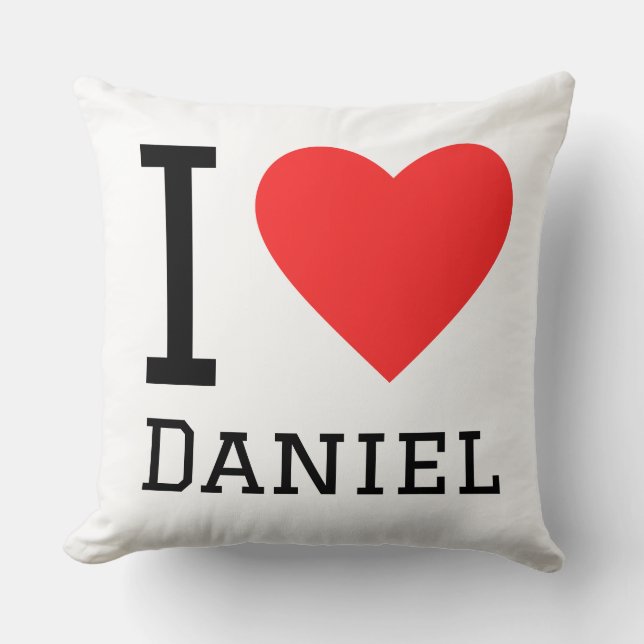 Ik hou van daniel kussen (Voorkant)
