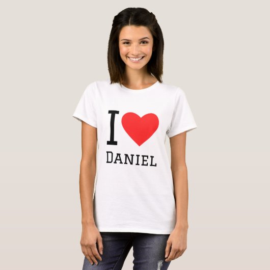 Ik hou van daniel t-shirt (Voorkant volledig)