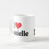 Ik hou van Danielle Koffiemok (Voorkant links)