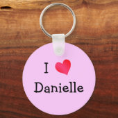 Ik hou van Danielle Sleutelhanger (Voorkant)