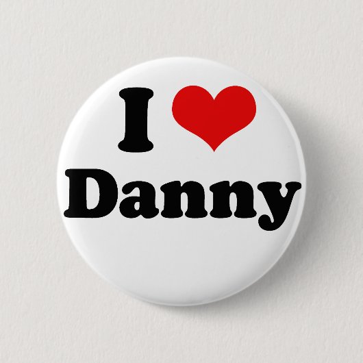 Ik hou van Danny Gokey Ronde Button 5,7 Cm (Voorkant)