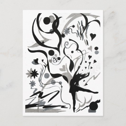 Ik hou van dans! briefkaart (Voorkant)