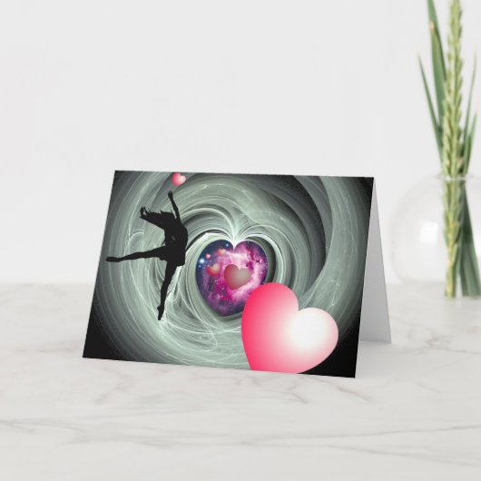 Ik hou van dans! feestdagen kaart (Voorkant)