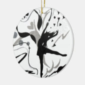 Ik hou van dans! keramisch ornament (Links)