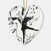 Ik hou van dans! keramisch ornament (Links)
