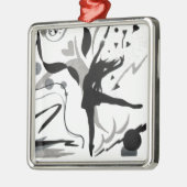 Ik hou van dans! metalen ornament (Links)