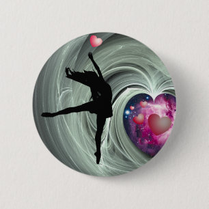 Ik hou van dans! ronde button 5,7 cm