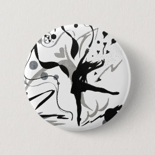 Ik hou van dans ronde button 5,7 cm