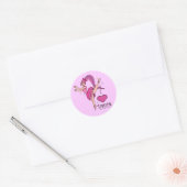 Ik hou van dans! ronde sticker (Envelop)