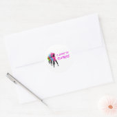 Ik hou van dans ronde sticker (Envelop)