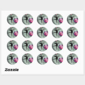 Ik hou van dans! ronde sticker (Vel)