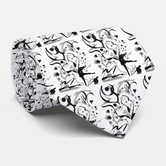 Ik hou van dans stropdas (Opgerold)