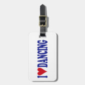 Ik hou van dansen bagagelabel (Voorkant verticaal)