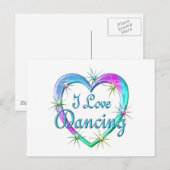 Ik hou van dansen briefkaart (Voorkant / Achterkant)