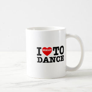 Ik hou van dansen in hart en nieren om leuke dansl koffiemok