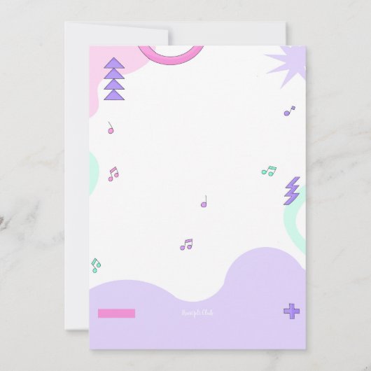 Ik hou van dansen kaart (Achterkant)