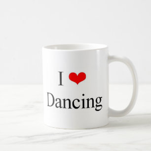 Ik hou van dansen koffiemok