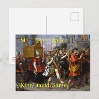 Ik hou van dansen. Koning David van Pieter van Lin Briefkaart