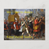 Ik hou van dansen. Koning David van Pieter van Lin Briefkaart (Voorkant)