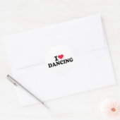 Ik hou van dansen ronde sticker (Envelop)