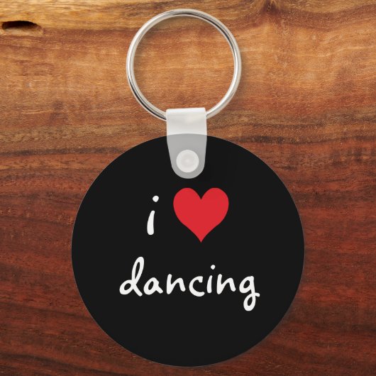 Ik hou van dansen sleutelhanger (Voorkant)