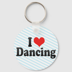 Ik hou van dansen sleutelhanger