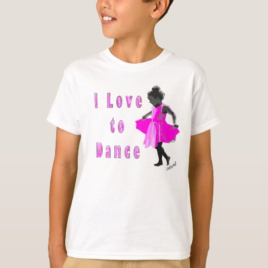 Ik hou van dansen t-shirt (Voorkant)