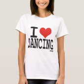 Ik hou van dansen t-shirt (Voorkant)