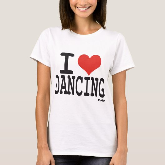 Ik hou van dansen t-shirt (Voorkant)