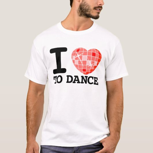 Ik hou van dansen t-shirt (Voorkant)