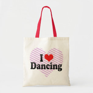 Ik hou van dansen tote bag