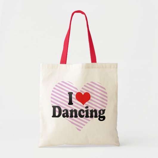 Ik hou van dansen tote bag (Voorkant)