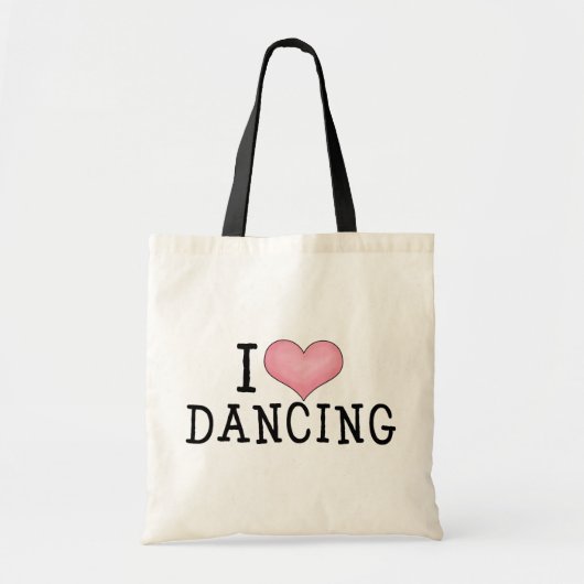 Ik hou van dansen tote bag (Voorkant)
