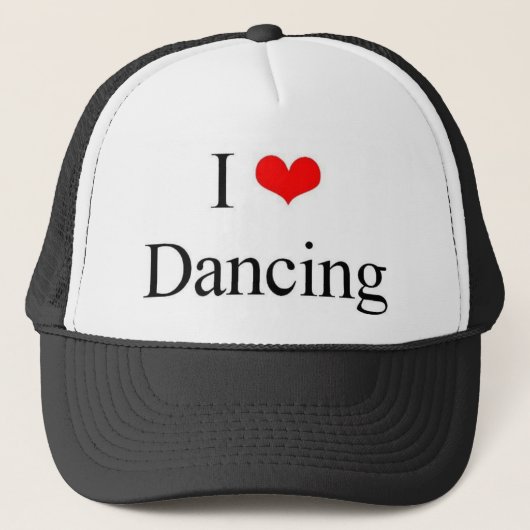 Ik hou van dansen trucker pet (Voorkant)