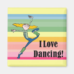 Ik hou van dansmagneet magneet