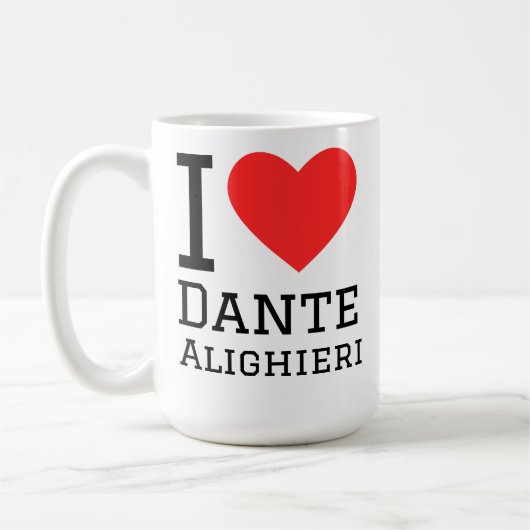 Ik hou van Dante Alighieri Koffiemok (Links)