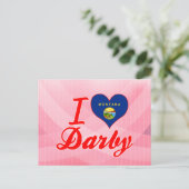 Ik hou van Darby, Montana Briefkaart (Staand voorkant)