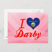 Ik hou van Darby, Montana Briefkaart (Voorkant / Achterkant)
