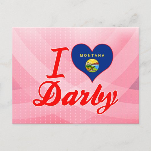 Ik hou van Darby, Montana Briefkaart (Voorkant)